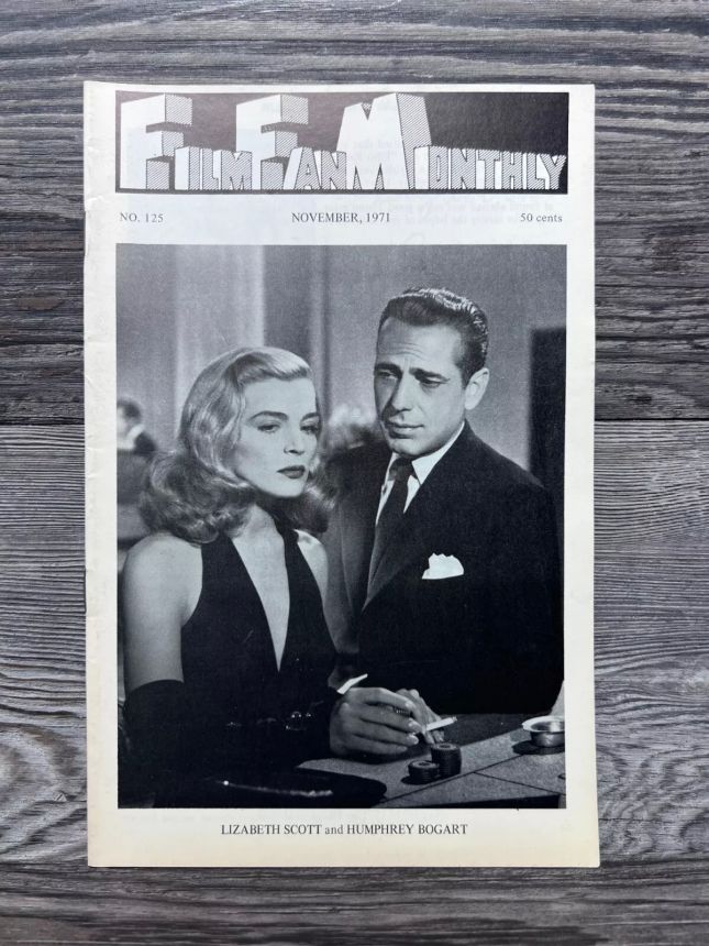 FILM FAN MONTHLY magazine side cover Issue 125 November 1971
