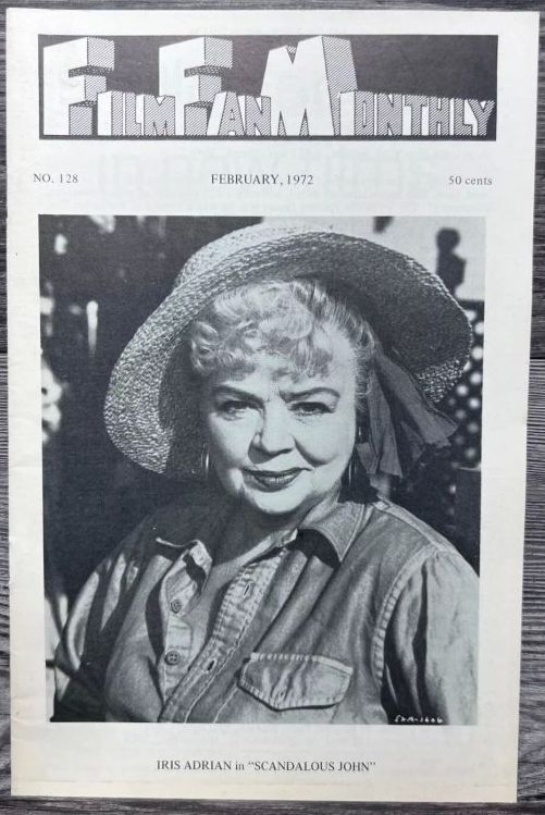 FILM FAN MONTHLY magazine cover Issue 128 February 1972