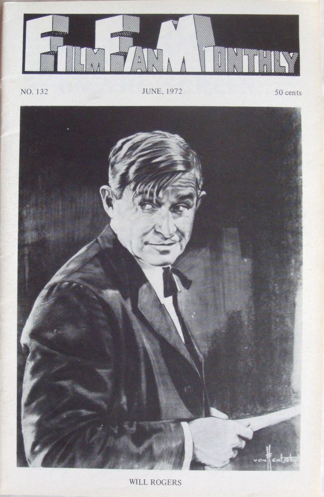 FILM FAN MONTHLY magazine side cover Issue 132 June 1972