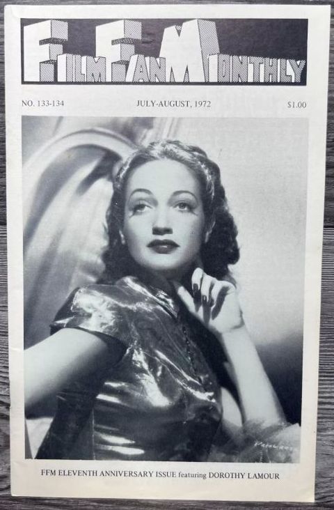 FILM FAN MONTHLY magazine cover Issue 133/134 July/August 1972