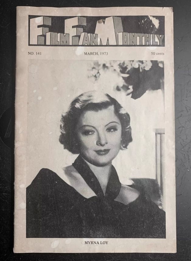 FILM FAN MONTHLY magazine side cover Issue 141 March 1973