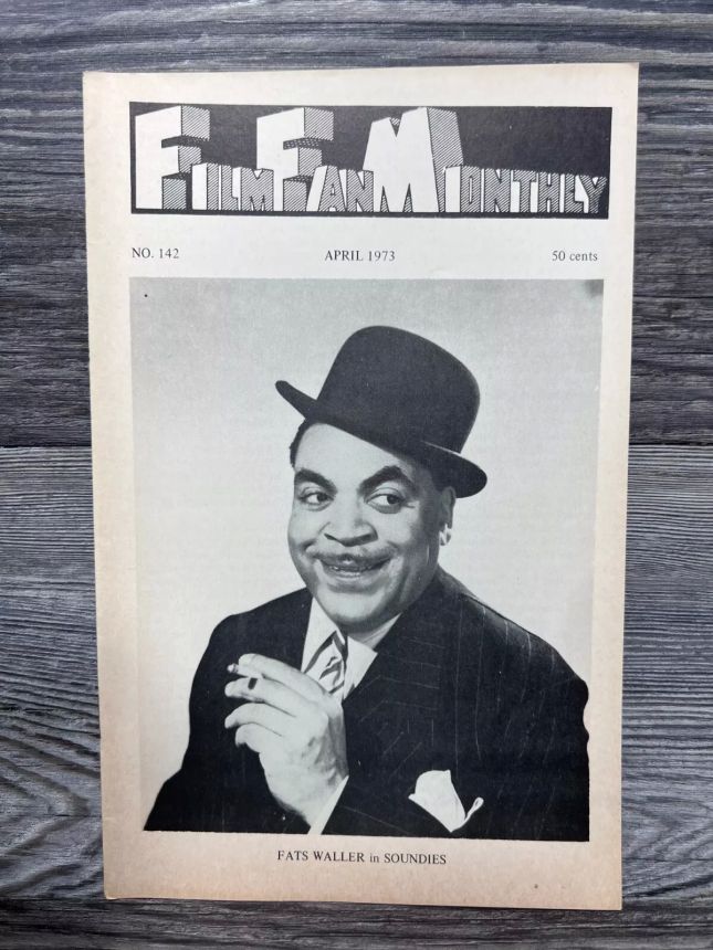 FILM FAN MONTHLY magazine side cover Issue 142 April 1973
