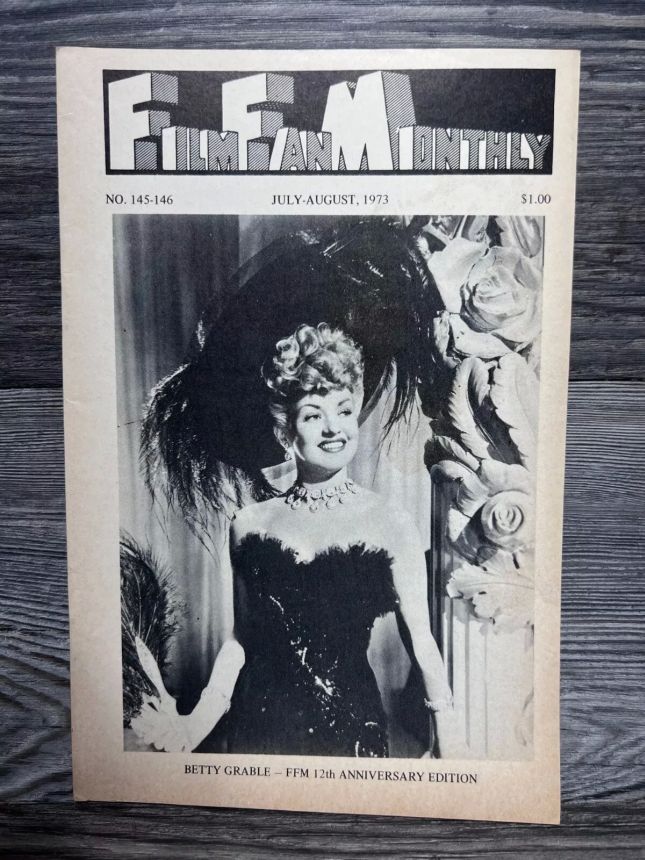 FILM FAN MONTHLY magazine side cover Issue 145/146 July/August 1973