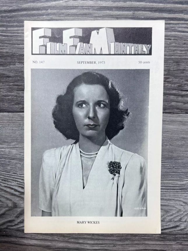 FILM FAN MONTHLY magazine side cover Issue 147 September 1973