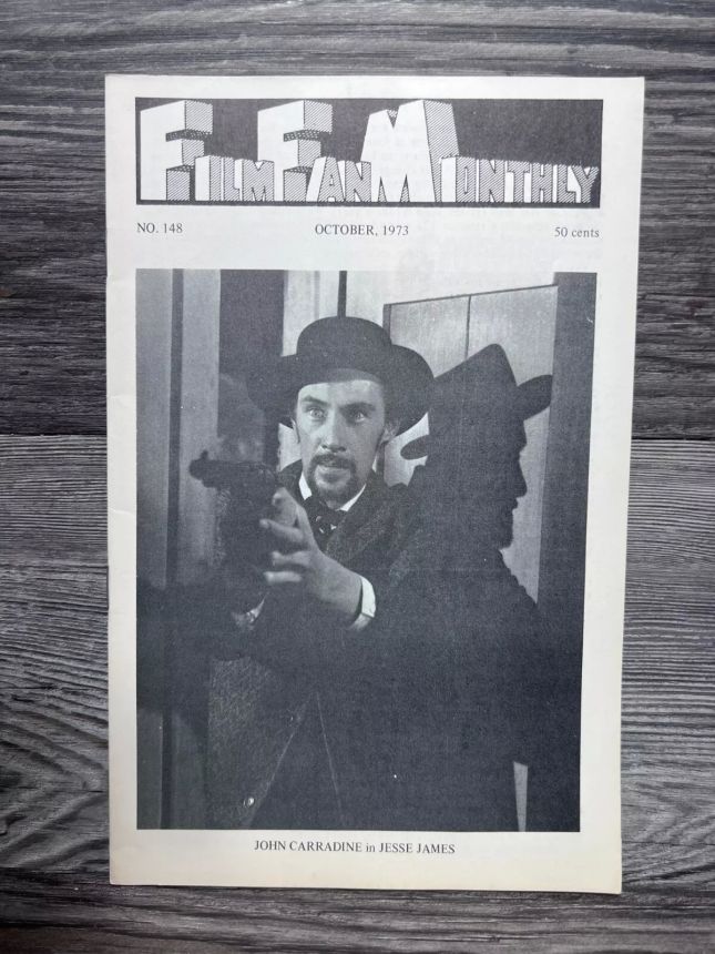 FILM FAN MONTHLY magazine side cover Issue 148 October 1973