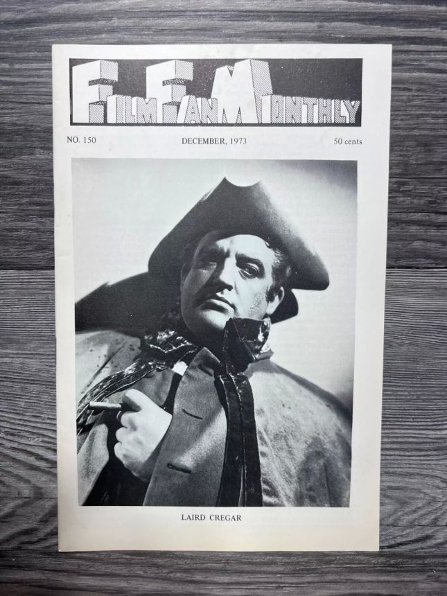FILM FAN MONTHLY magazine side cover Issue 150 December 1973
