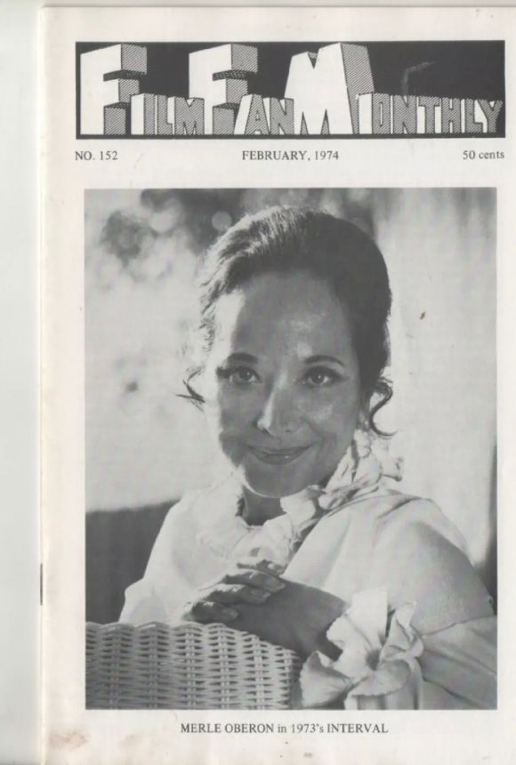 FILM FAN MONTHLY magazine side cover Issue 152 February 1974