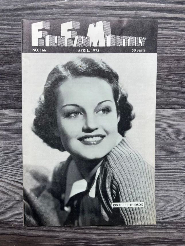 FILM FAN MONTHLY magazine side cover Issue 166 April 1975