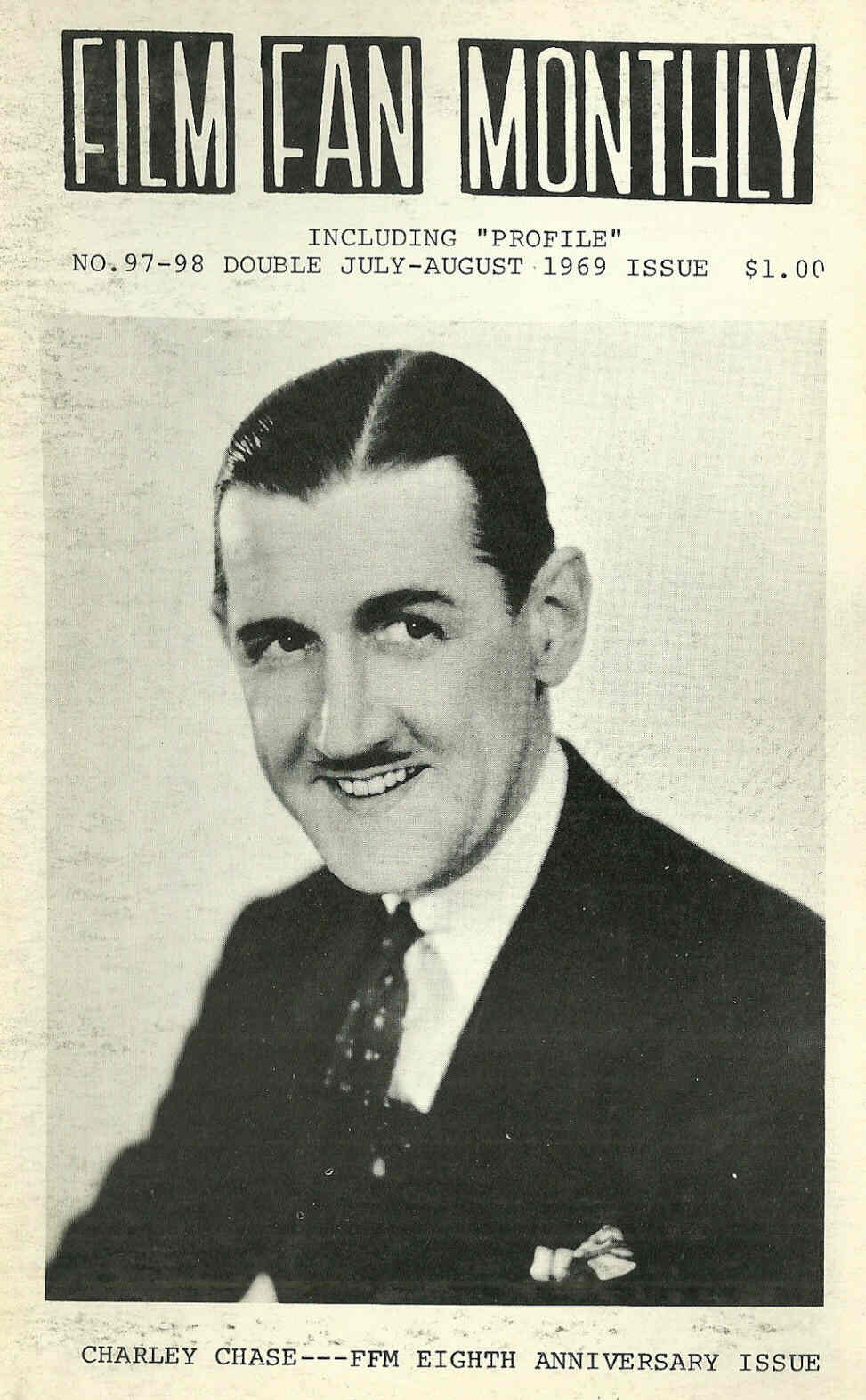 FILM FAN MONTHLY magazine side cover Issue 97-98 July-August 1969