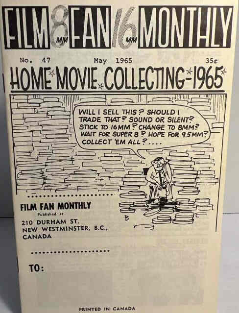 FILM FAN MONTHLY magazine side cover Issue 47  May 1965