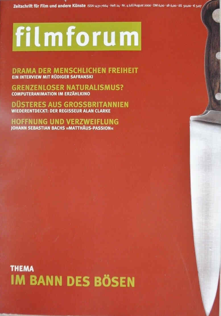 FILMFORUM (1996) magazine side cover Issue 24 July/August 2000