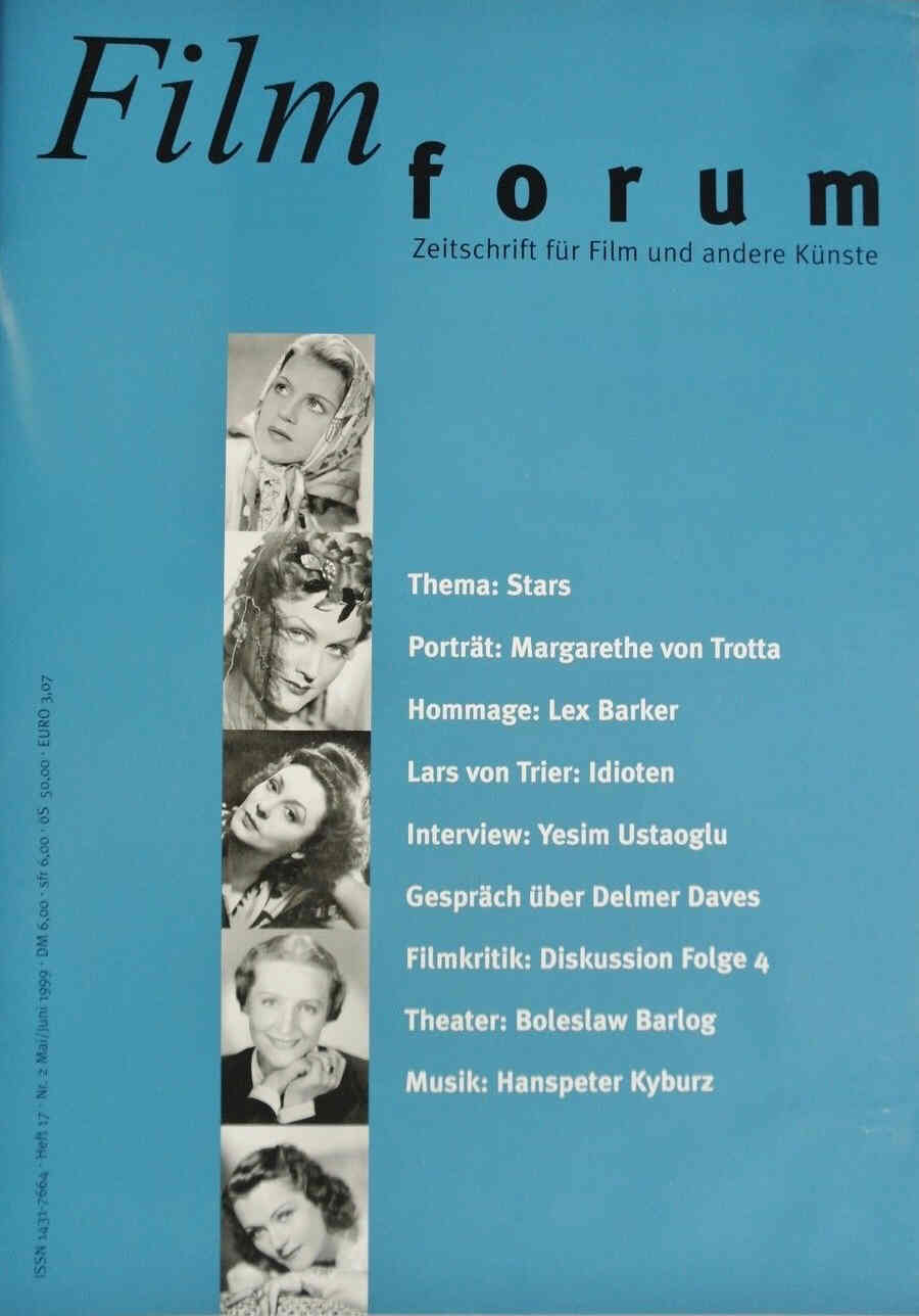 FILMFORUM (1996) magazine side cover Issue 17 May/June 1999