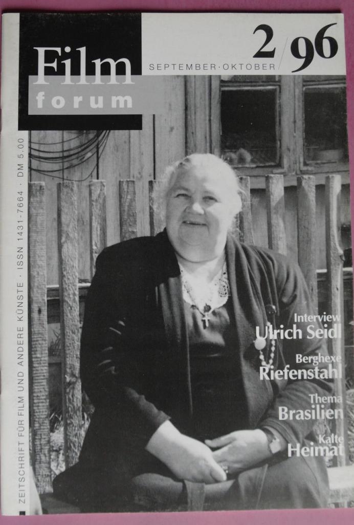 FILMFORUM (1996) magazine side cover Issue 2 September/October 1996