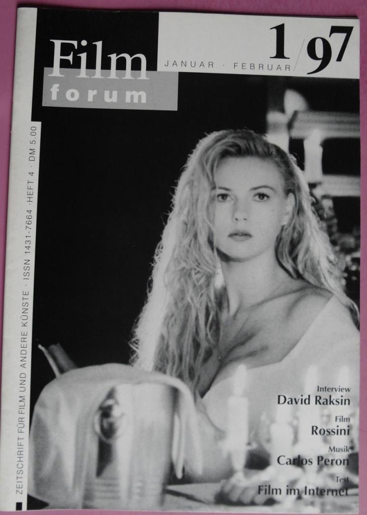 FILMFORUM (1996) magazine side cover Issue 1 January/February 1997