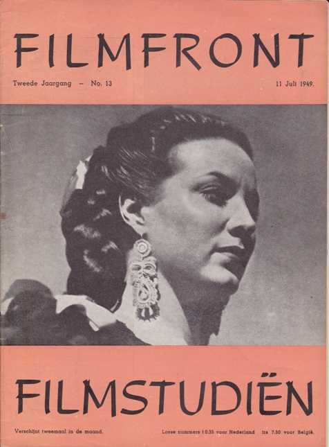 FILMFRONT-FILMSTUDIEN magazine side cover Issue 13  Vol 2 No  13 11 July 1949