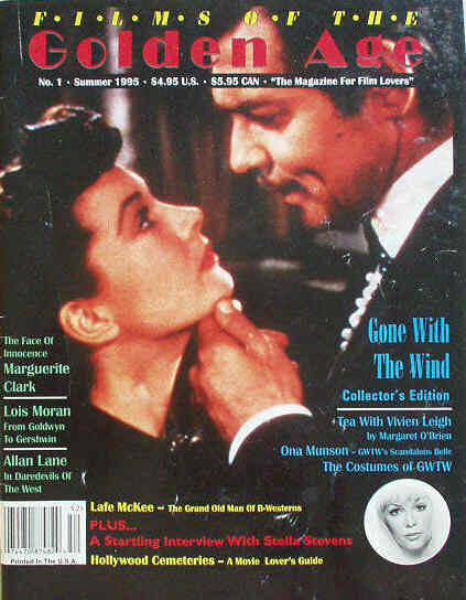 FILMS OF THE GOLDEN AGE magazine side cover Issue 1 Summer 1995