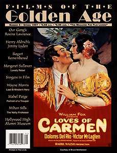 FILMS OF THE GOLDEN AGE magazine side cover Issue 8 Spring - March/April/May 1997