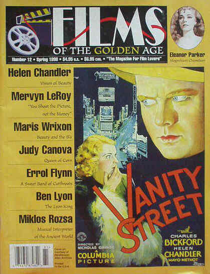 FILMS OF THE GOLDEN AGE magazine side cover Issue 12 Spring - March/April/May 1998