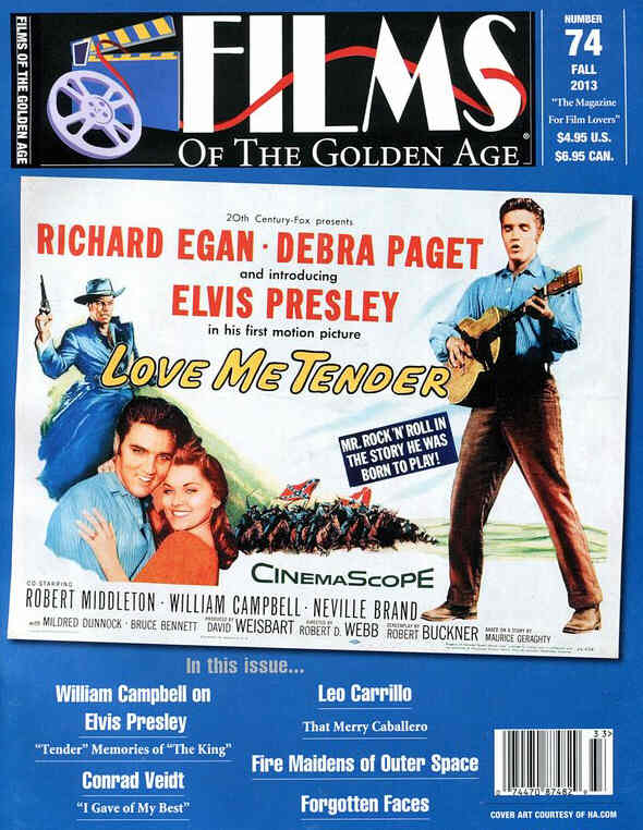 FILMS OF THE GOLDEN AGE magazine side cover Issue 74 Fall 2013