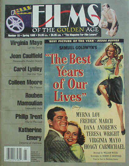 FILMS OF THE GOLDEN AGE magazine side cover Issue 16 Spring - March/April/May 1999