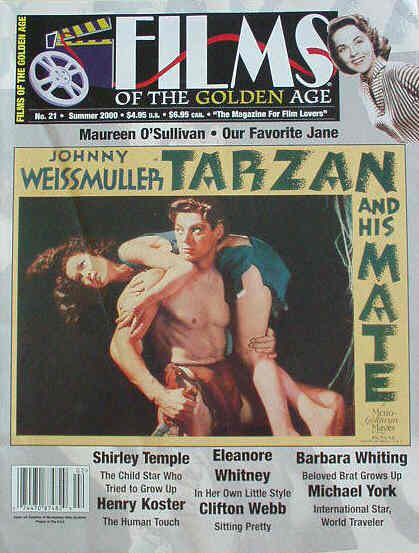 FILMS OF THE GOLDEN AGE magazine side cover Issue 21 Summer - June/July/August 2000