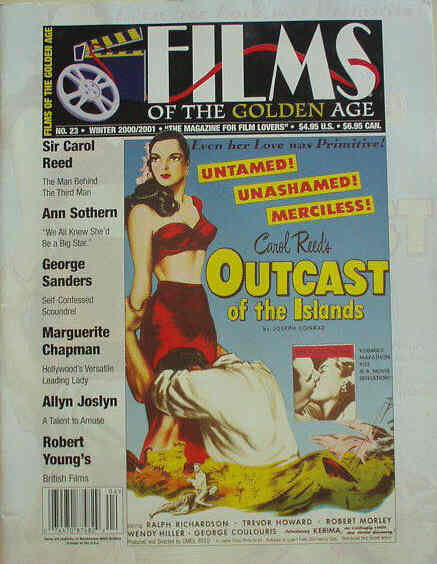 FILMS OF THE GOLDEN AGE magazine side cover Issue 23 Winter - December/Jan./Feb. 2000