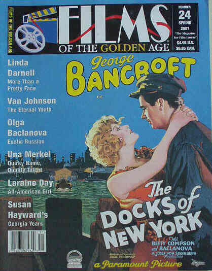 FILMS OF THE GOLDEN AGE magazine side cover Issue 24 Spring - March/April/May 2001