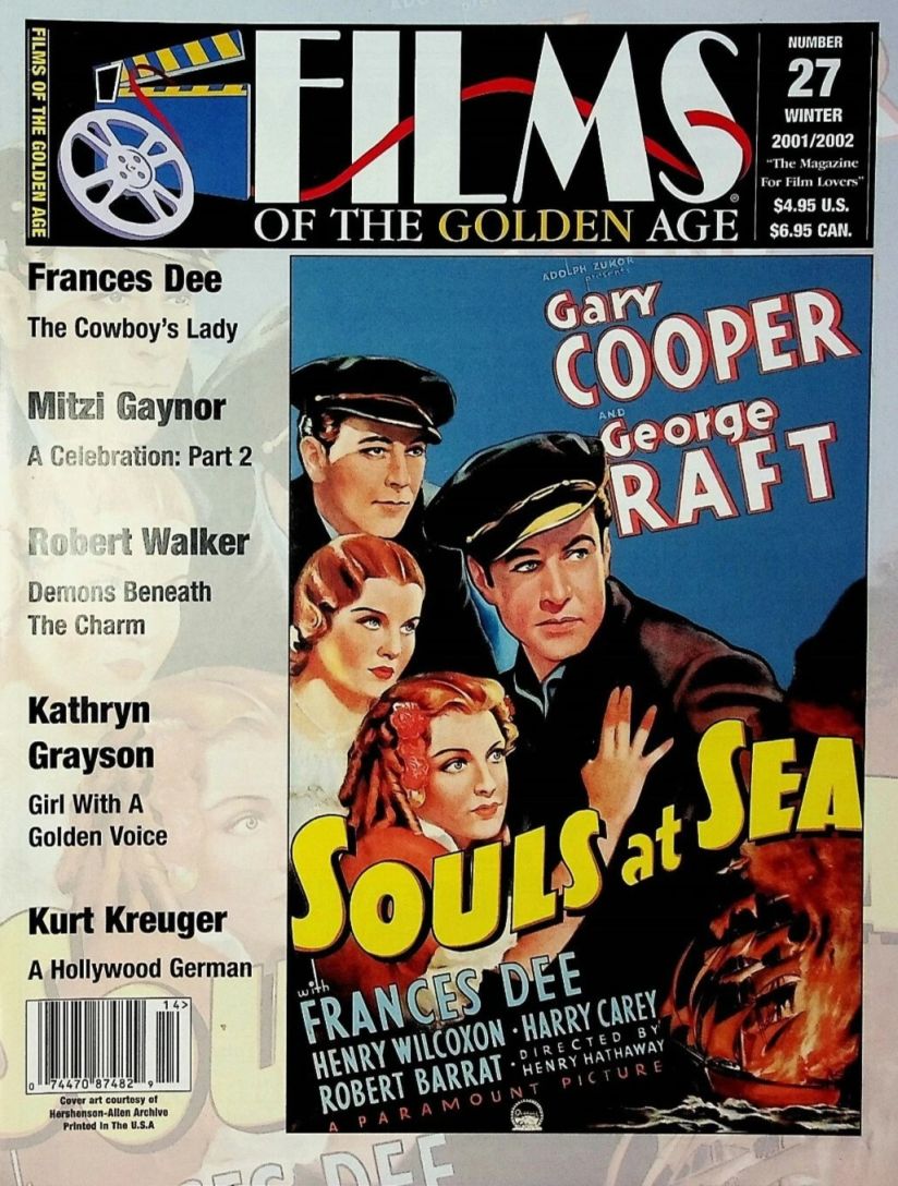 FILMS OF THE GOLDEN AGE magazine side cover Issue 27 Winter - December/Jan./Feb. 2001