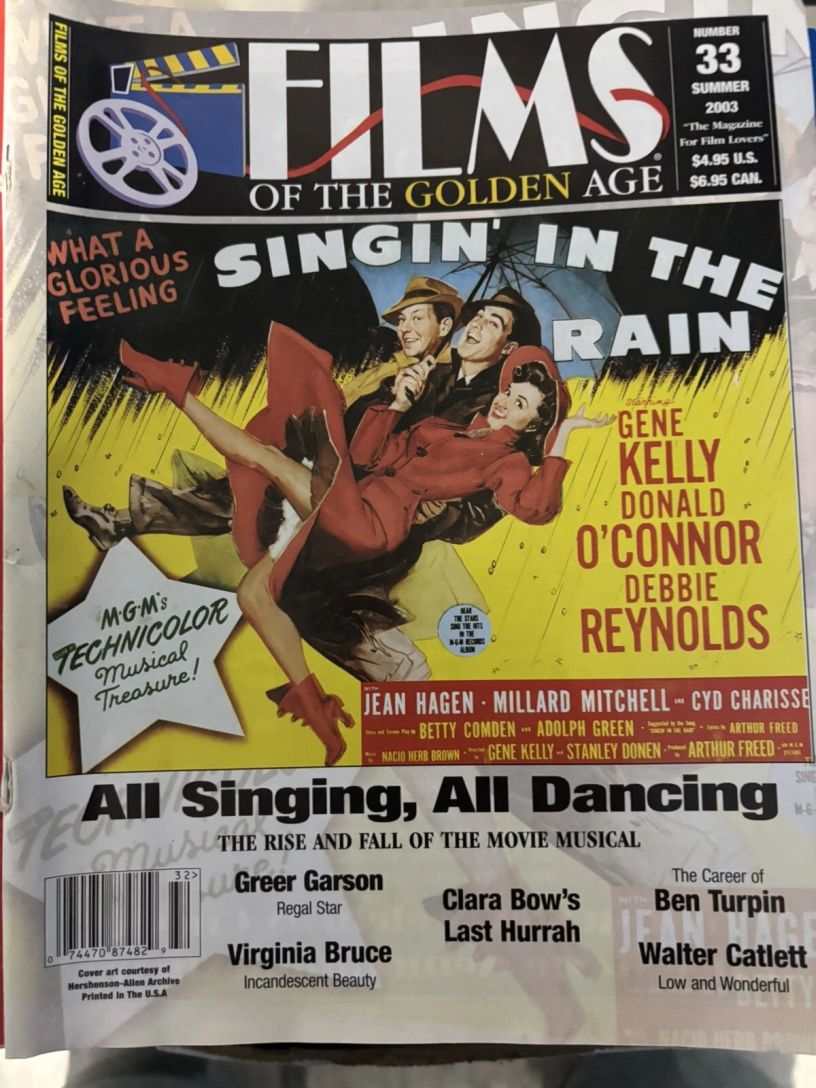 FILMS OF THE GOLDEN AGE magazine side cover Issue 33 Summer - June/July/August 2003