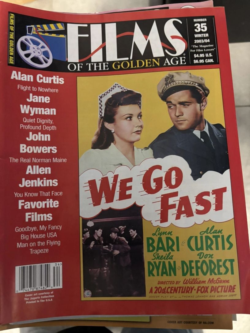 FILMS OF THE GOLDEN AGE magazine side cover Issue 35 Winter - December/Jan./Feb. 2003