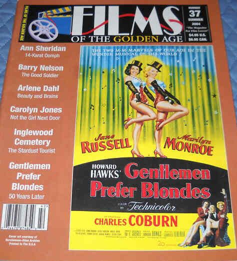 FILMS OF THE GOLDEN AGE magazine side cover Issue 37 Summer - June/July/August 2004