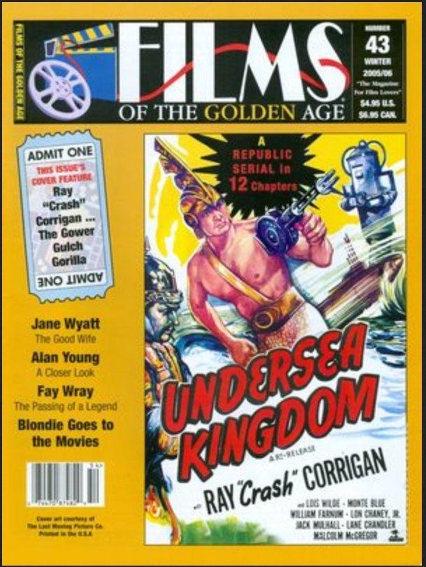 FILMS OF THE GOLDEN AGE magazine side cover Issue 43 Winter - December/Jan./Feb. 2005