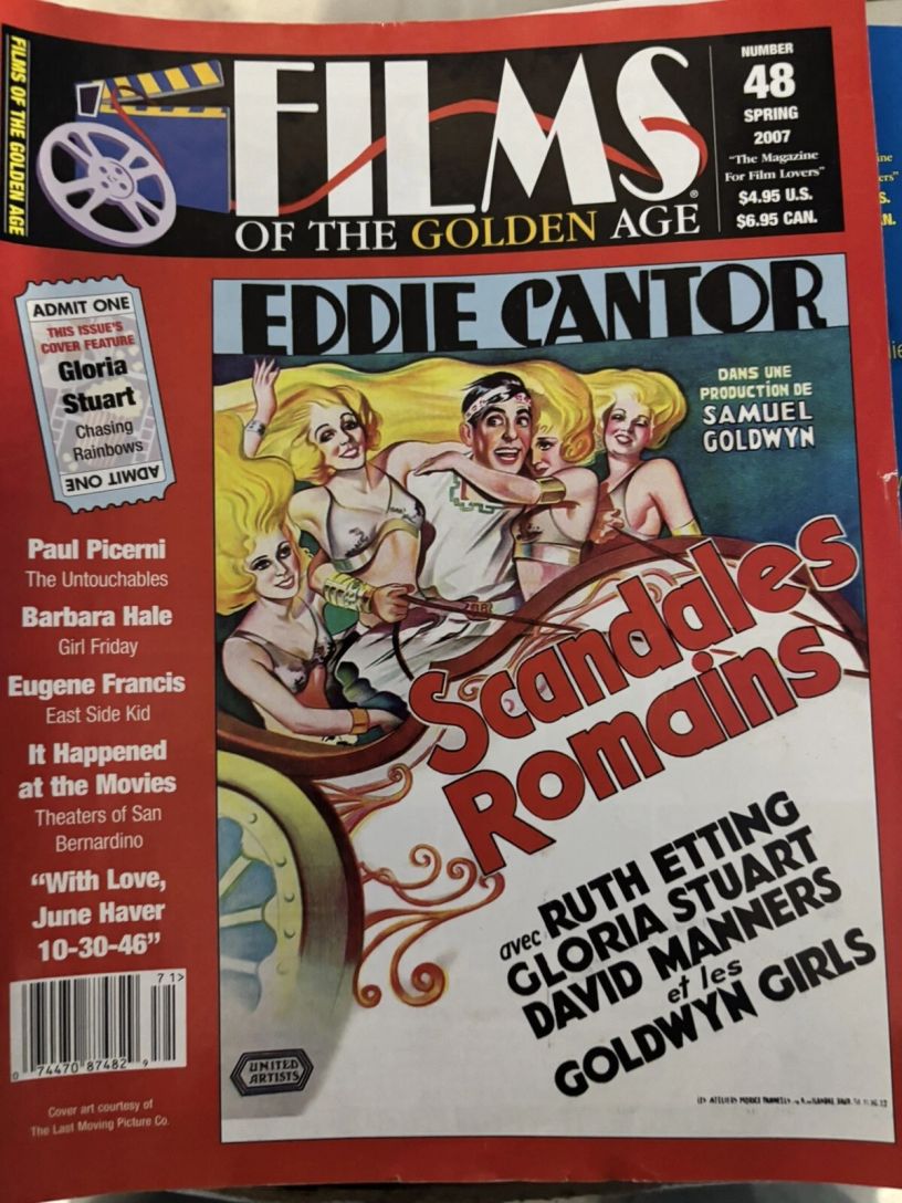 FILMS OF THE GOLDEN AGE magazine side cover Issue 48 Spring 2007