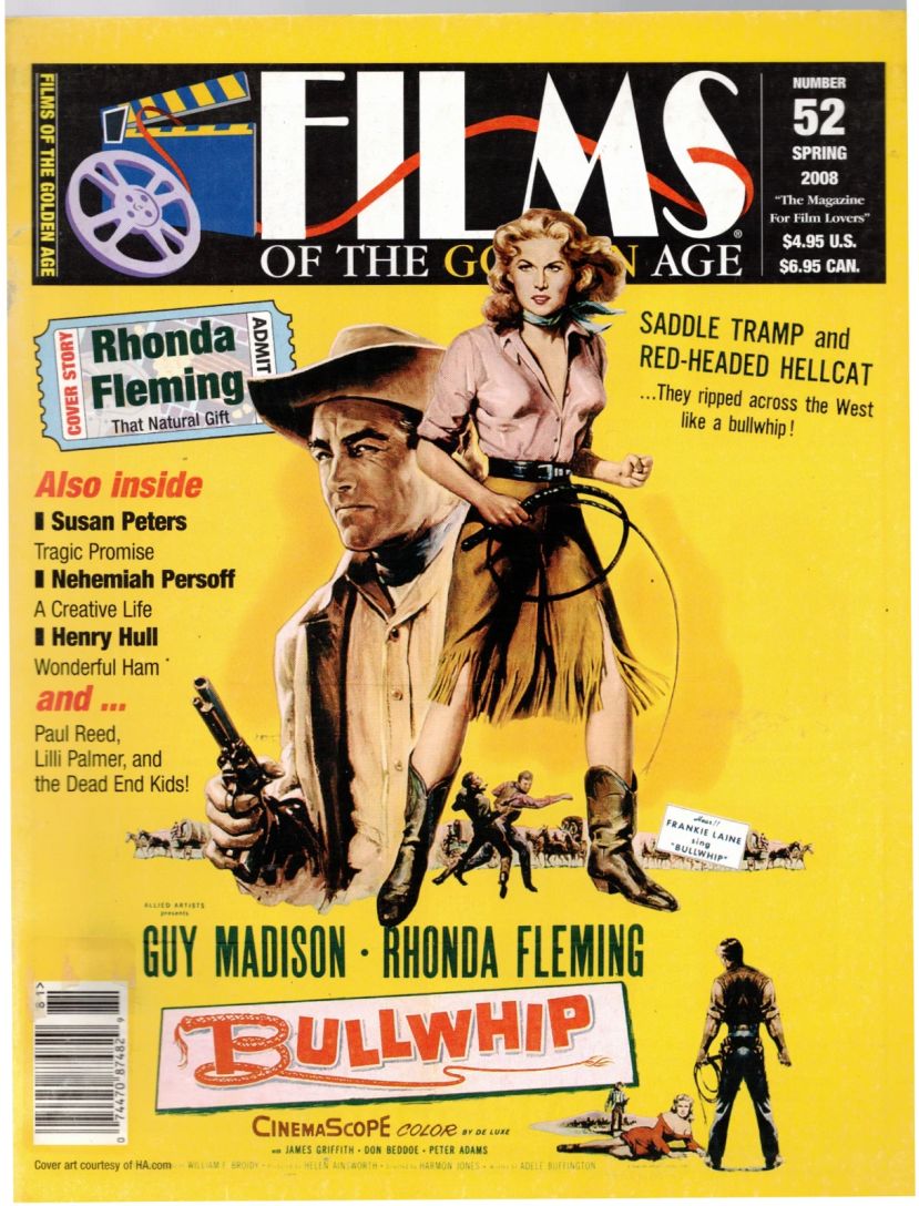 FILMS OF THE GOLDEN AGE magazine side cover Issue 52 Spring 2008