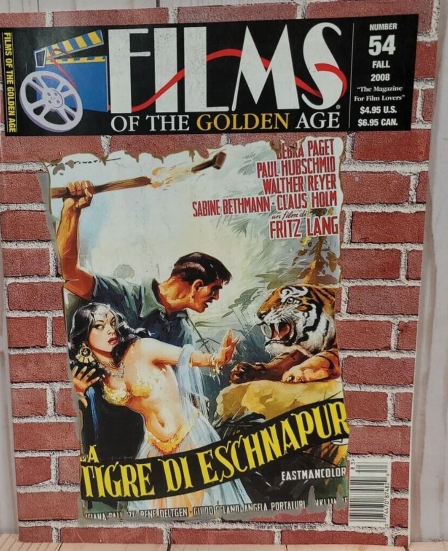 FILMS OF THE GOLDEN AGE magazine side cover Issue 54 Fall 2008