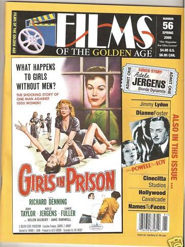 FILMS OF THE GOLDEN AGE magazine side cover Issue 56 Spring 2009