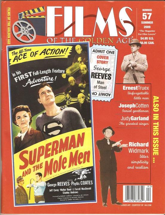 FILMS OF THE GOLDEN AGE magazine side cover Issue 57 June/July/August 2009