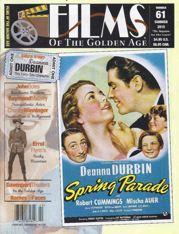 FILMS OF THE GOLDEN AGE magazine side cover Issue 61 June/July/August 2010