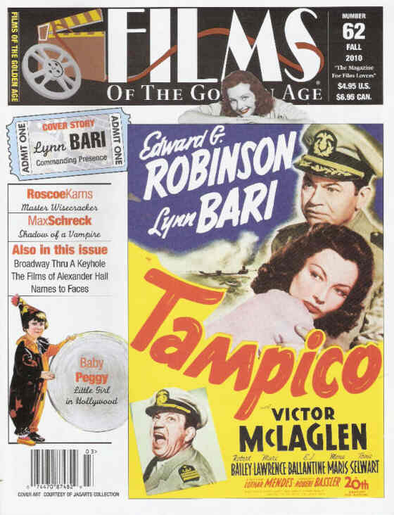 FILMS OF THE GOLDEN AGE magazine side cover Issue 62 Fall September/October/November 2010