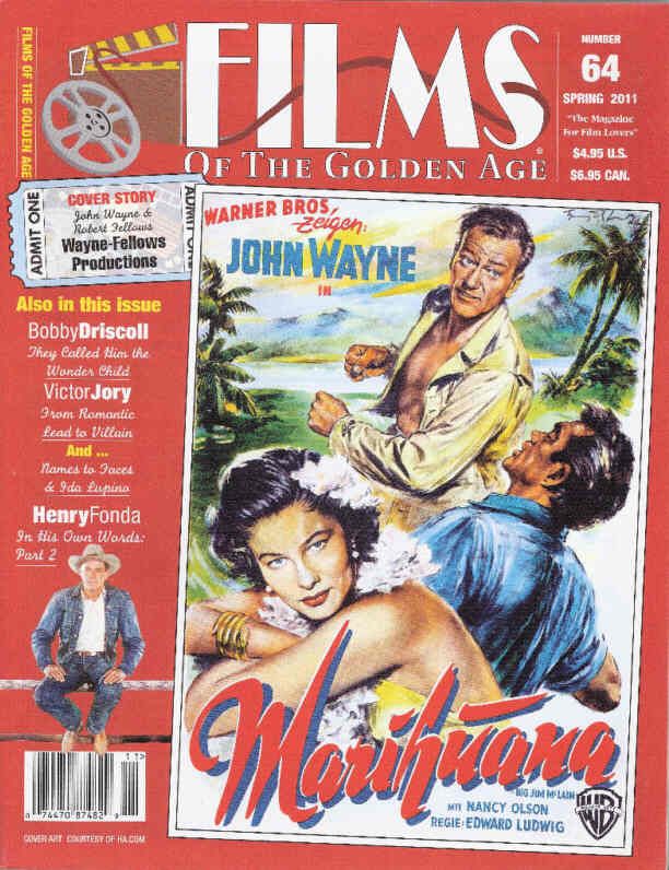FILMS OF THE GOLDEN AGE magazine side cover Issue 64 Spring - March/April/May 2011