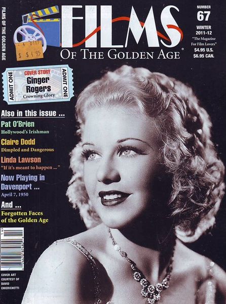 FILMS OF THE GOLDEN AGE magazine side cover Issue 67  2011