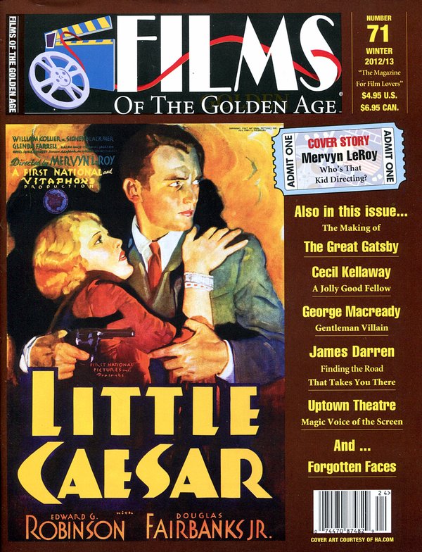 FILMS OF THE GOLDEN AGE magazine side cover Issue 71 Winter 2013