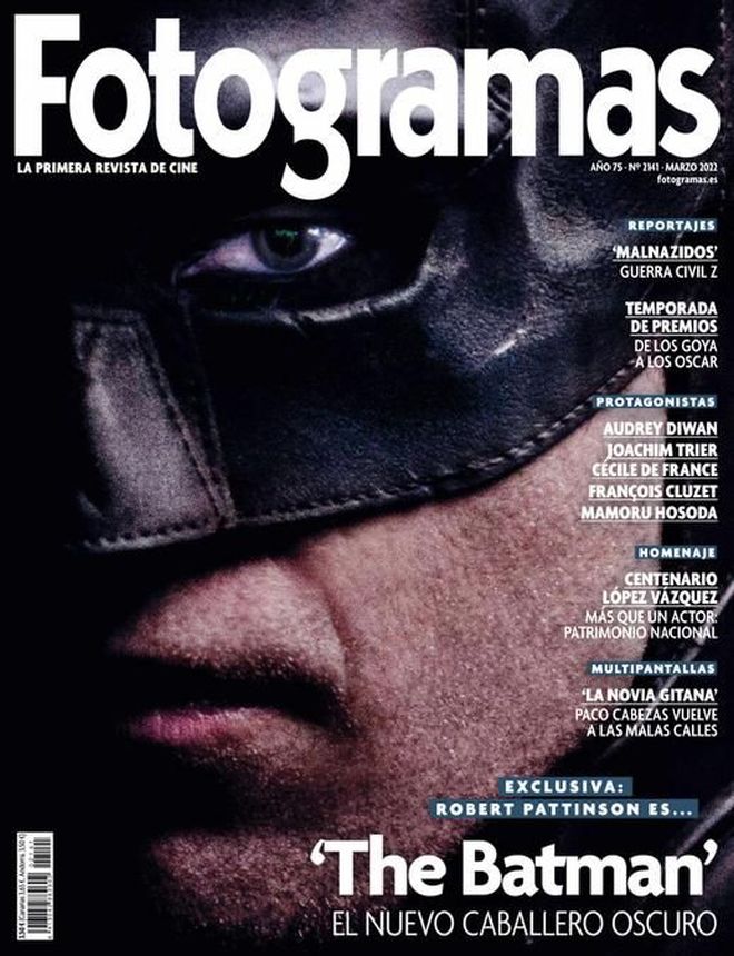 FOTOGRAMAS magazine side cover Issue 2141  March 2022