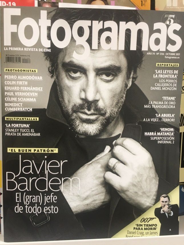 FOTOGRAMAS magazine side cover Issue 2136  October 2021
