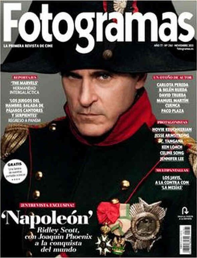 FOTOGRAMAS magazine side cover Issue 2161  November 2023