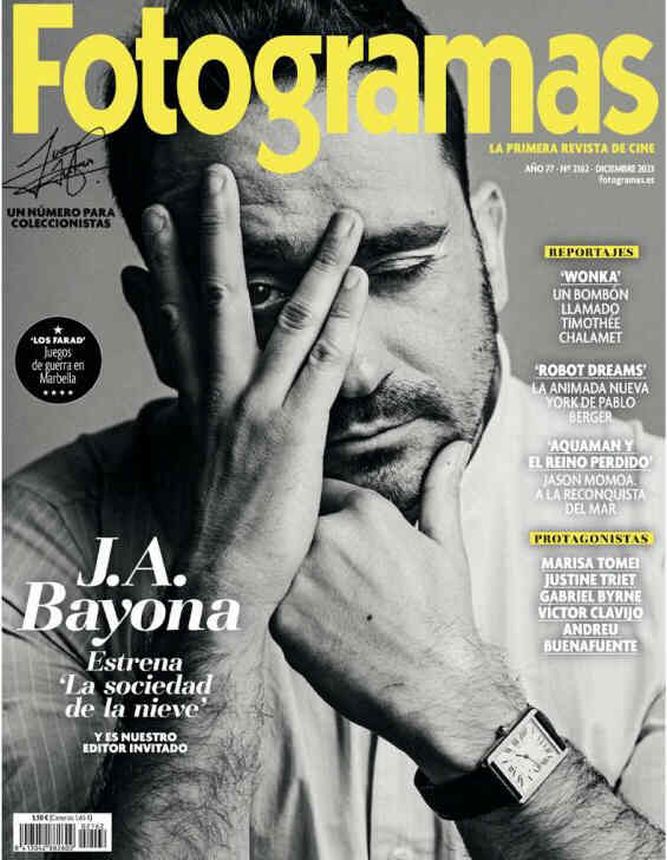 FOTOGRAMAS magazine side cover Issue 2162  December 2023
