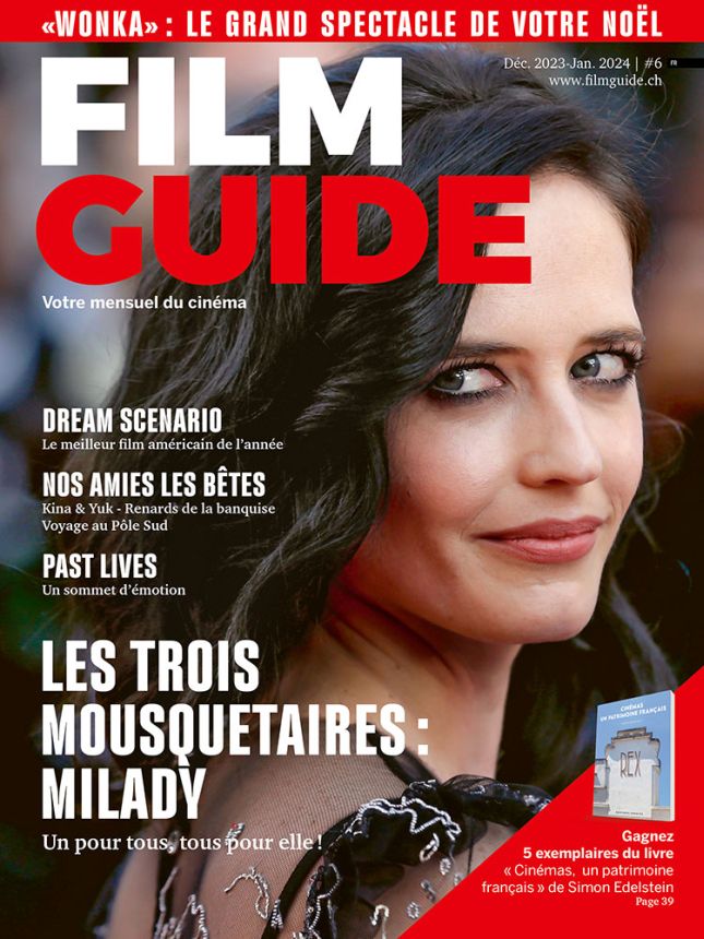 FILM GUIDE (CH) magazine side cover Issue 6  December 2023/ January 2024 