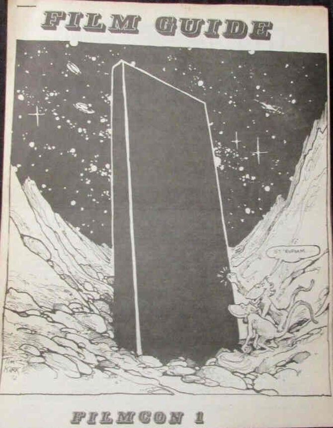 FILM GUIDE FANZINE magazine side cover   1972