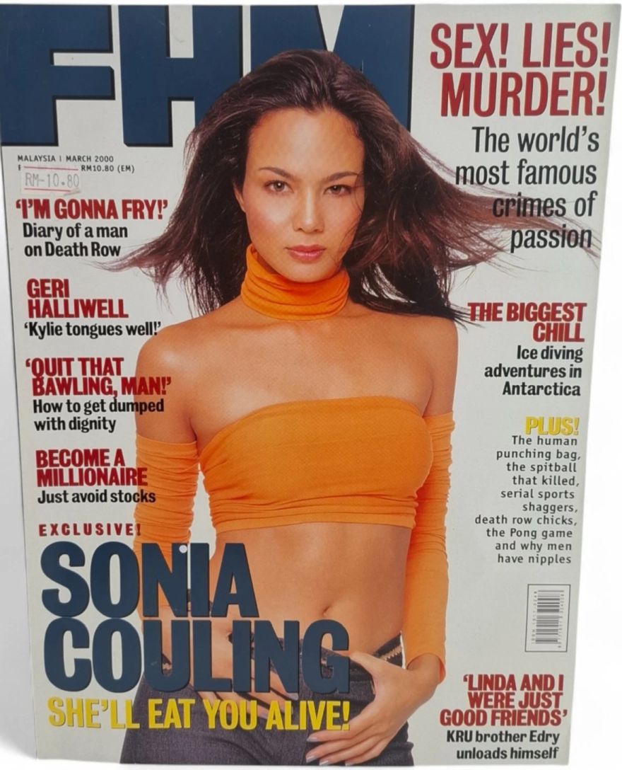 FHM MALAYSIA magazine side cover  March 2000
