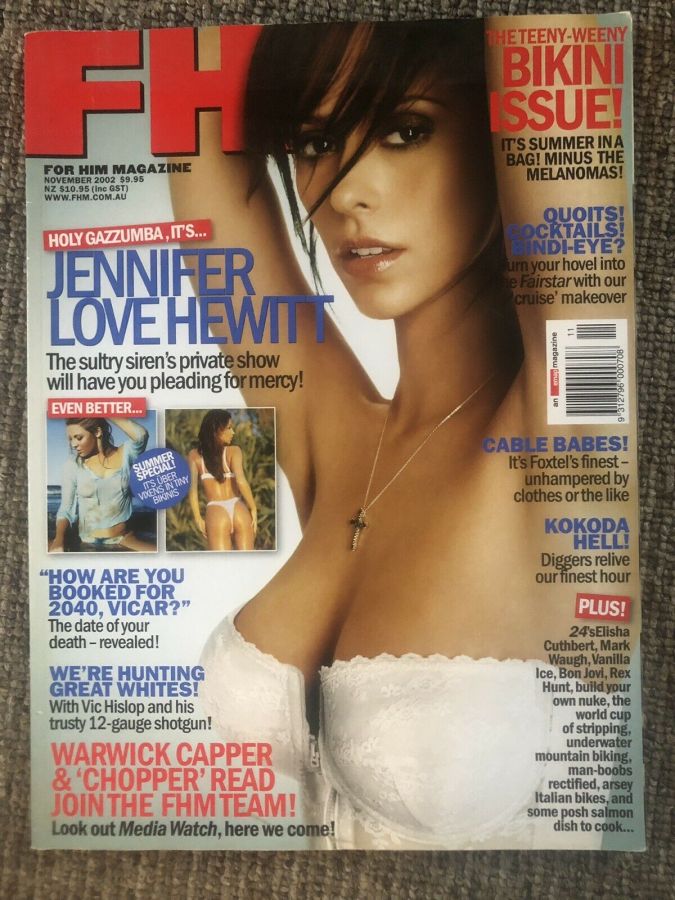 FHM AUSTRALIA magazine side cover  November 2002